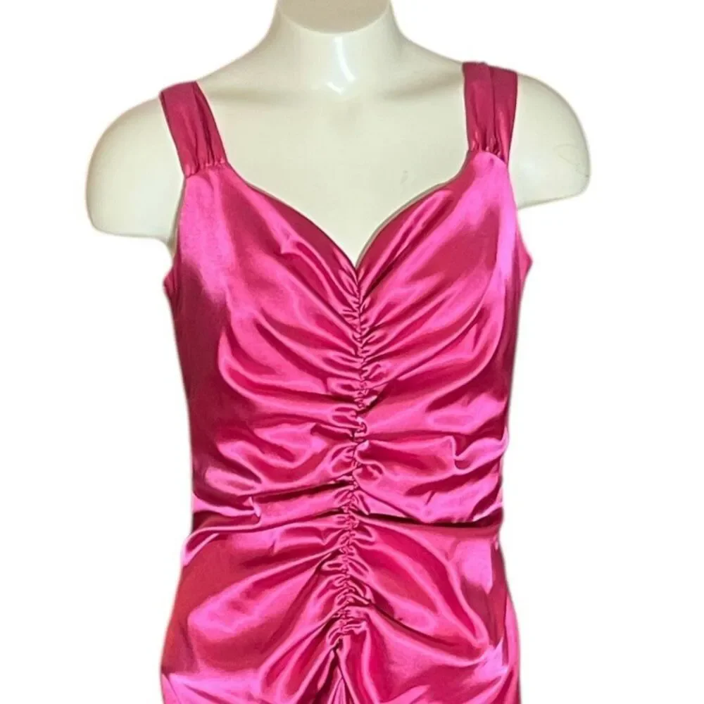 Jessica McClintock For Gunne‎ Sax Pink Vintage Barbie Core Y2K Gown 7/8